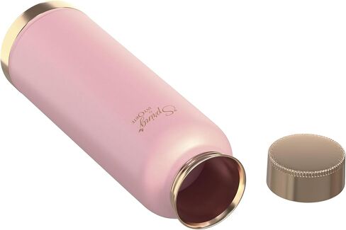 زجاجة مياه سبرينج من النحاس النقي مع غطاء مسطح، طلاء مطاطي من السيليكون الفاخر (1000 مل)، عبوة من زجاجة واحدة (أسود منتصف الليل) in Kuwait