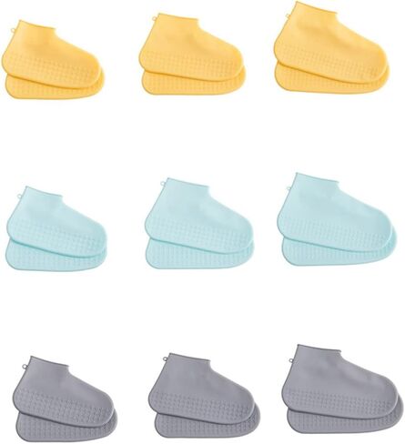 Kids Rain Boots Shoe Covers for Rain Kid Rain Boots Reusable Shoe Covers No-Slip Shoe Protectors in Kuwait