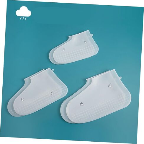 Kids Rain Boots Shoe Covers for Rain Kid Rain Boots Reusable Shoe Covers No-Slip Shoe Protectors in Kuwait