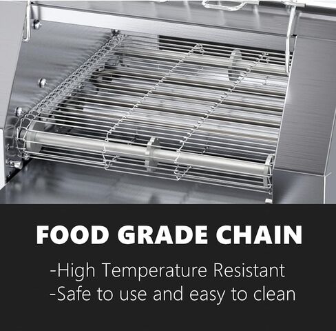 PYY Commercial Conveyor Toaster with Electric Stainless Conveyor, Heavy Duty Toaster for Restaurant Bun Bagel Bread (150 Slices/h Black) in Saudi Arabia
