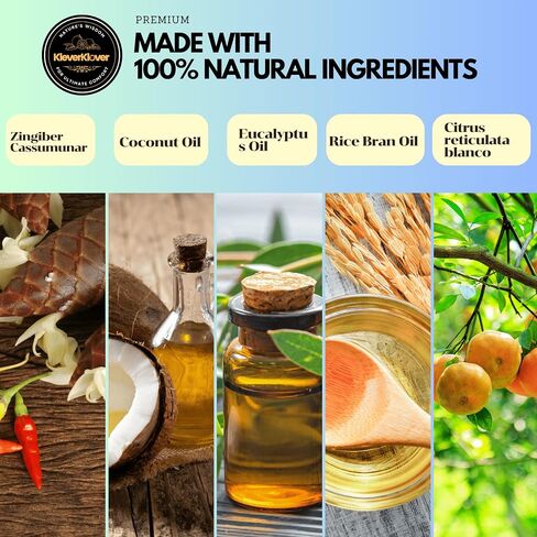 بلسم القصدير المنزلق للمفاصل والعضلات - راحة مهدئة للظهر والرقبة واليدين والقدمين بعد التمرينات أو اليوغا - فرك العضلات الملتهبة، بلسم تخفيف العضلات - طبيعي 100٪ مع زيت البلاي والحمضيات in Saudi Arabia