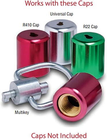 Metal Magery Universal Locking Key for Refrigerant Safety Caps | Tamper Resistant Multi Key Compatible with 410a and R22 Refrigerant HVAC Locking Cap Key in Saudi Arabia