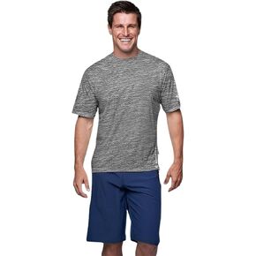 Banana Boat Men Rash Guard Short Sleeve tee Shirt for Men 100% Polyester | Waterproof | UPF 50+ | UV Protection | Quick-Dry | Sea Foam XX Large