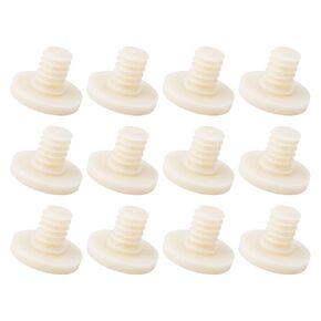 12pcs Replacement Bolt Accessory, Plastic Easy Bolt Shed Shelf Kit Compatible Suncast Storage Shed Replacement Wall Screw Accessories Part(Off White)