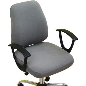 Computer Office Chair Cover, Yangshine Split Protective & Stretchable Rotating Armchair Slipcover, Washable Dining Chairs Covers (Wine Red)