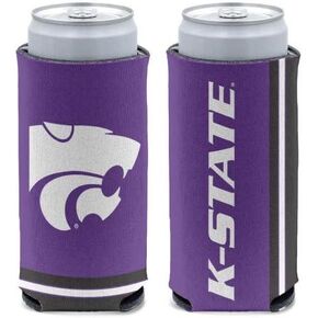NCAA Kansas State Wildcats Slim Can Cooler, Team Colors, One Size