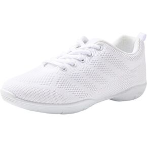Linodes Cheer Shoes Cheerleading Shoe for Women and Girls with Breathable Upper and Rubber Sole Dance Multifunctional Walking Shoes Anti-Slip