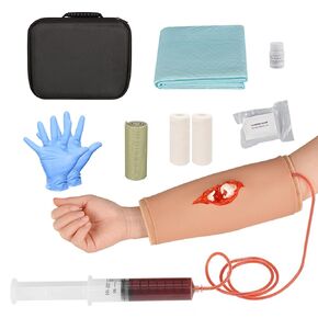 Open Fracture Wound Packing Trainer, Wound Dressing Training Model, Stop The Bleed Training Kit for Meidcal Education, Third