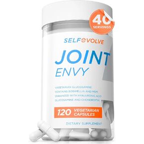 Joint Envy - Joint Support Supplement with Glucosamine Chondroitin, Msm and Hyaluronic Acid, for Joint Health, Non-GMO, Gluten Free, Soy Free, 120 Vegan Capsules
