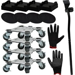 Furniture Movers with Wheels Set, Heavy Duty Furniture Dolly&Lifter Tool with 2000 lbs Load Capacity Easy Sliders Dolly for Moving Bed, Sofa, Tables, Refrigerators, Cabinet, Piano