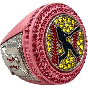 Discount Sports Rings, Softball Batter FINALIST RING — Player Award, assorted colors and gemstones