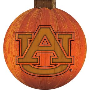 Fan Creations NCAA Auburn Tigers Unisex Auburn University 12 in. Halloween Pumpkin Sign, Team Color, 12 inch