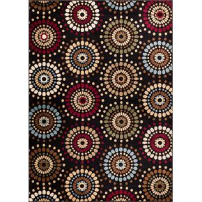 Well Woven Barclay Orchid Fields Black Modern Area Rug 2'7" x 9'6" Runner