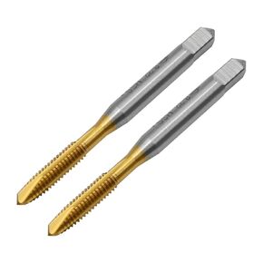2pcs 8-32 UNC Spiral Point Tap with H2 Tolerance Right-hand Thread Configuration for Making New Thread and Repairing Damaged Threads