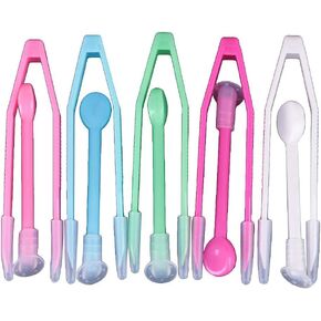 12 Sets Travel Portable Contact Lens Stick Tool Set Lenses Tweezers and Suction Stick for Lens Inserter Remover Not Include with Boxes (Random Color)