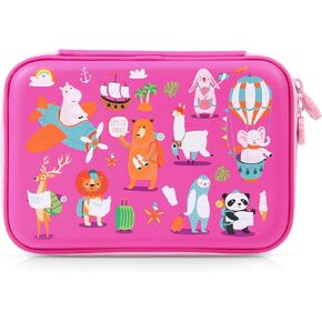 rockpapa High-Capacity Colorful Sequin Pencil Case Box Storage for Kids Girls School Gift
