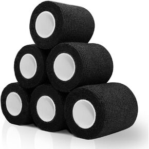 Copount Self Adhesive Bandage Wrap - 6 Pcs Elastic Bandage for Dogs (2" x 5 Yards)
