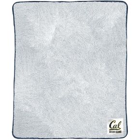 Northwest NCAA Silk Sherpa College Throw Blanket - Super Soft & Fluffy - 60" x 50" - Experience Ultimate Comfort and Coziness (Cal Golden Bears - Navy)
