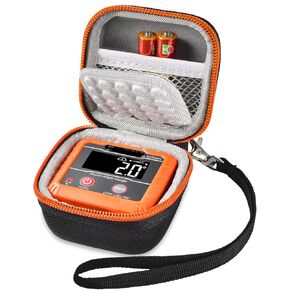 Digital Angle Gauge Case for RDINSCOS/for Wixey/for Klein Tools 935DAG Electronic Level, Mini Angle Finder Protractors Carrying Storage Bag for GemRed/for WIBENTL and Batteries(Box Only)-Full Black
