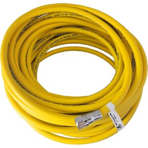 XS Scuba Yellow Rubber Surface-Supplied LP Hose - 50 ft (600 in)