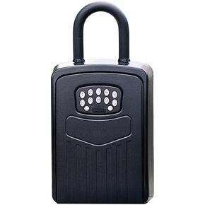 Smart Lock Box for Key with Code, Bluetooth APP Control Key Box Wall Mount and Hanging 2 Install Ways, Digital Lockbox for Keys Outdoor, Hide a Key Outside