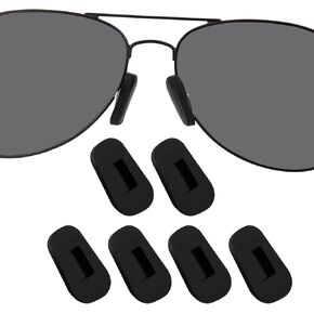 DROGO Replacement Nose Pads Covers for Eyeglass, Soft Silicone Eyeglasses Nosepads, Anti-Slip Slip-on Nose Pads Cover