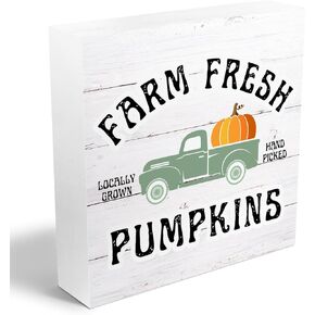 Fall Decor Thanksgiving Decorations, Fall Decorations for Home, Farmhouse Decor Wooden Box Sign, Western Sunflower Christian Decor, Living Room Decor Decorations Supplies, Rustic Country Wooden Sign