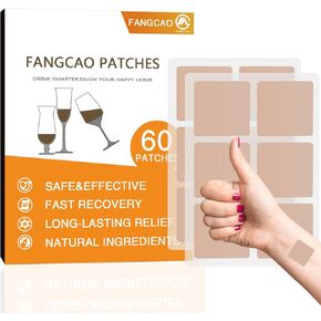 Patches for Party,60 Packs Party Recovery Patches, Redee Patch, Fast-Acting Relief for Men and Women with Green Tea, Use Before Drinking, Enjoy No Regret Night and Wake Up Refreshed