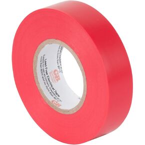 Gardner Bender GTR-667P Electrical Tape, ¾ in x 66 ft., Durable, Easy-Wrap, Flame Retardant, Red