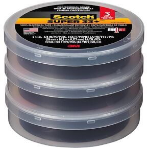 Scotch 3/4 W x 66 ft. L Black Vinyl Electrical Tape
