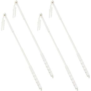4 Pcs 3 ft Replacement Handles Compatible with Swiffer Duster Refill Adjustable Length Handles Duster Refill Extended Handle White Removal Duty Duster Refills Handles