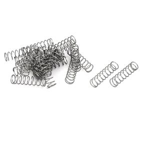 uxcell Compression Spring,304 Stainless Steel,4mm OD,0.3mm Wire Size,15mm Free Length,Silver Tone,20Pcs