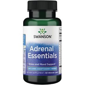 Swanson Adrenal Essentials 60 Veg Capsules