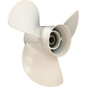 Outboard Propeller 13 1/2x14 OEM NO:388-45932-60-98 Aluminum Prop Fit for Yamaha Engine 60HP-115HP 15 Tooth 3 Blades RH 13.5x14