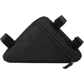Bicycle Storage Bag, Oxford Fabric Bike Triangle Frame Bag, Quick Release Bike Frame Front Tube Bag, Bicycle Triangle Bag, Storage Saddle Frame Pouch for Bike Bicycle Cycling(Black+Black)