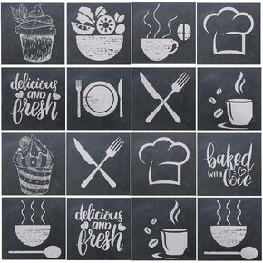 24PCS Tile Stickers Waterproof Oil Proof Antique Self-Adhesive PVC Decorative Tile Stickers for Kitchen Bathroom New Wall Stickers Home Decors 20 x 20cm