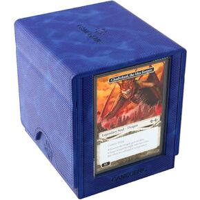 Gamegenic Sidekick Pro 100+ XL Convertible - Premium Deck Box with Secure Card Storage, UV Protected Slide Card Case, Display Top Card, Extra Token Drawer, Magnetic Closure, Black Color, Made