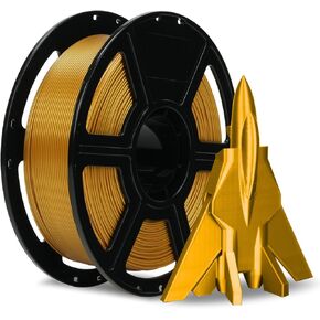 FLASHFORGE Rapid PETG Filament 1.75mm Metallic Bright Gold, Max 600mm/s High Speed Printing, 3D Printer Filament 1kg Spool, Dimensional Accuracy +/- 0.02mm, Fits Most 3D Printers
