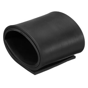 METALLIXITY Solid Rubber Strips (23.62"L x 0.39"W x 0.2"T) 1Pcs, Rubber Neoprene Sheet Rolls - for DIY Gasket Sealing Padding Reduce Vibration Mat, Black
