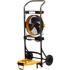 Mule 52000-01 300 lbs. Capacity Hand Truck 5-in-1 Mobile Workshop with Integrated 3-Speed Fan and LED Light