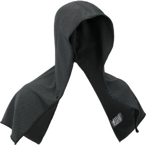 Tough Outdoors Cooling Hoodie Towel for Adults - Stay Cool Moisture Activated Cooling Hood - Outdoor Use Head Wrap - Neck Cooling Towel - Hot Weather Sun Hoodie Towel for Men Women Dark Grey
