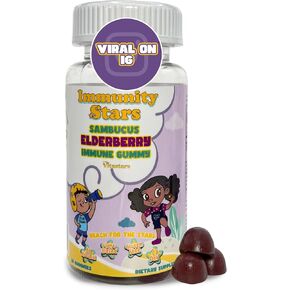 علكات نبات البلسان مع فيتامين C والزنك، علكات تعزيز المناعة لعائلة Sambucus Elderberry، 30 علكة دفاع لذيذ للأطفال والكبار