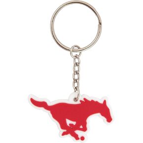 Desert Cactus Southern Methodist University Keychain SMU Mustangs Car Keys Holder (PVC A)