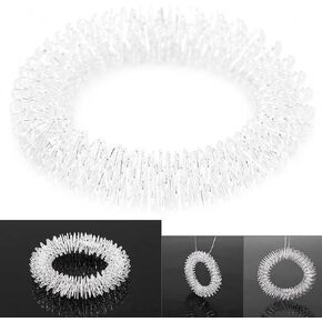 Meiyya Accupressure Ring Needle Mat Acupressure Bracelets,Acupressure Massage Bracelet, Promote Circulation Wrist Acupressure Ring Easy to Store for Home for Family