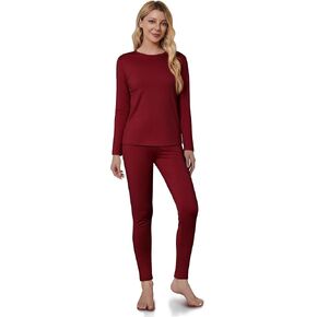 VZV Thermal Underwear for Women, Long Johns for Women Thermal Sets Fleece Lined Base Layer Women Thermals Top and Bottom Set