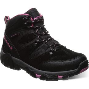 BEARPAW Women's Corsica Black/Fuschia Size 9 | Women's Bootie | Women's Hiker Boot | Comfortable Hiking Boot