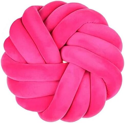 Youjiayi Knot Pillow Ball Round Cushion Decoration Knotted Throw Pillows Sofa Floor Car Pillow Back Cushion Kids Toys,Ivory in Saudi Arabia
