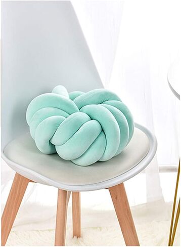 Youjiayi Knot Pillow Ball Round Cushion Decoration Knotted Throw Pillows Sofa Floor Car Pillow Back Cushion Kids Toys,Ivory in Saudi Arabia