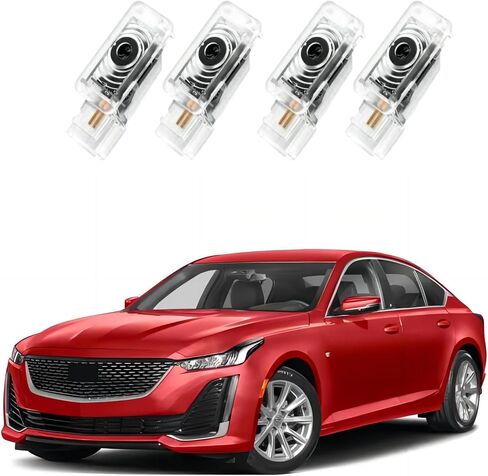 Never Fade Door Light Logo,HD LED Welcome Lights Lamp Door Light Puddle Lights Kit Compatible with Accessories CT6 XT4 XT5 XTS ATS SRX (2pack) in Saudi Arabia