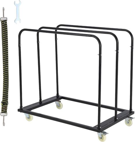 Steel Panel Truck, 1500LBS Panel Dolly Cart with 5" Swivel Casters and 36" x 24" Deck, Heavy-Duty Drywall Sheet Cart, Handling Wall Panel, Sheetrock, Lumber for Garage, Home, Warehouse in Saudi Arabia